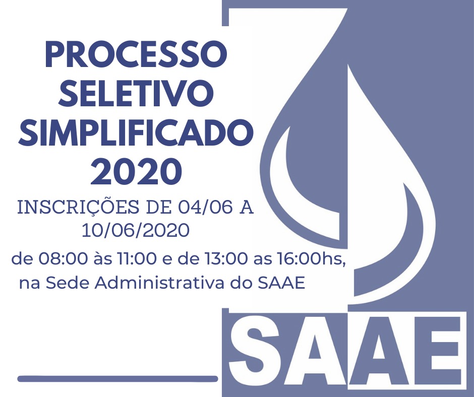 SAAE Processo Seletivo Simplificado