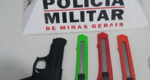 apreensao replica de arma Manhuaçu