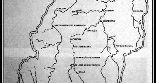 Mapa de Manhuaçu 1894 Lente Diario