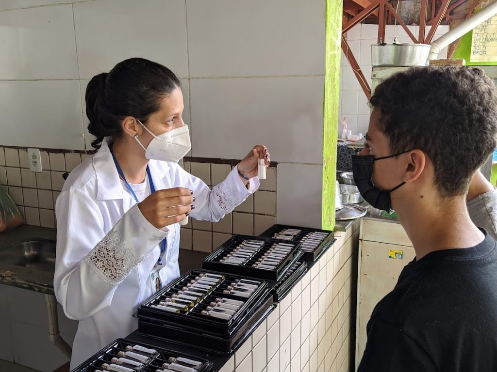 Nutricionistas na feira livre 