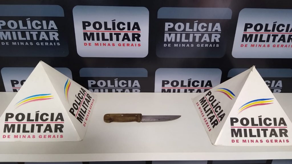 policia militar viatura apreensao faca