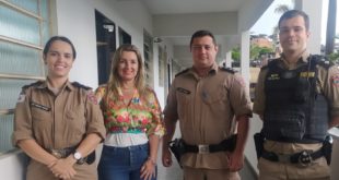 Tenene Suelen, Coord Erika, Capitao Tulio e Tenente Maxwel